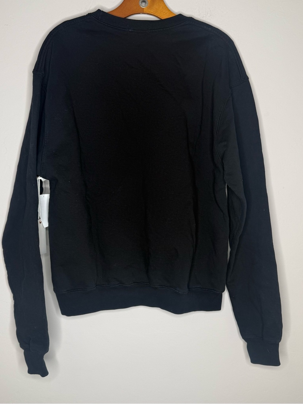 Good American Black So Good Boyfriend Crew Neck Sweatshirt NWT size 2/M - Picture 6 of 6